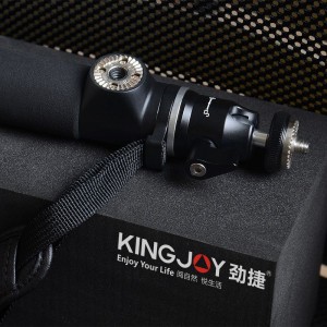 KINGJOY Алуминиева камера за удължаване Selfie Stick H100D-63 с въртяща се на 360 градуса метална сферична глава