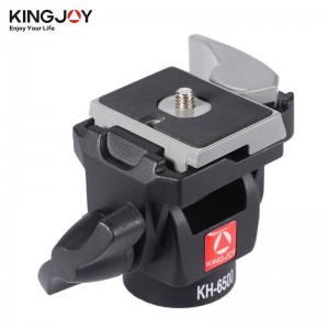 Kingjoy Професионална носеща се двупосочна алуминиева въртяща се фотоапарат KH-6500
